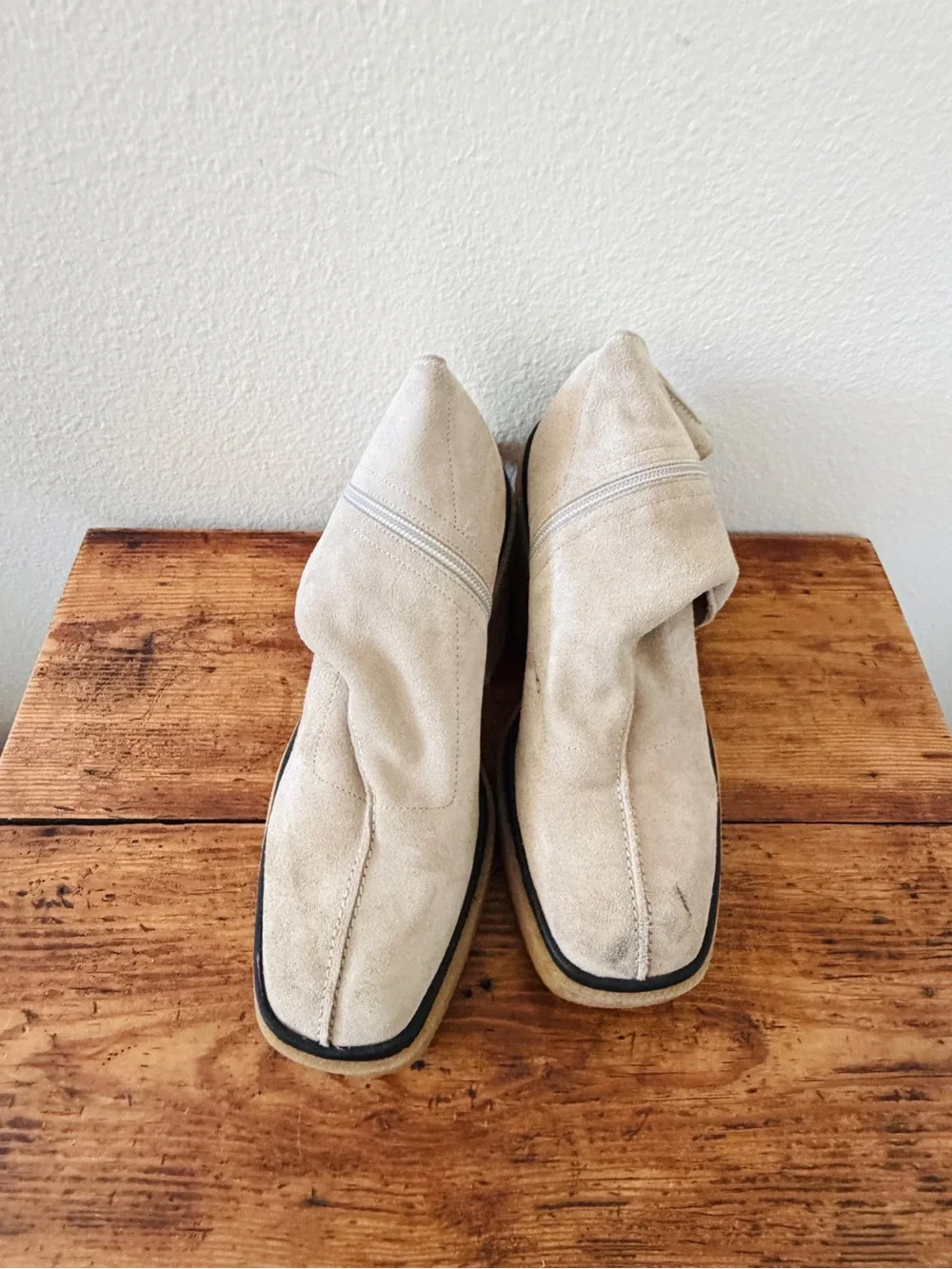 Free People Gigi Suede Boots - Phantom Beige Tan